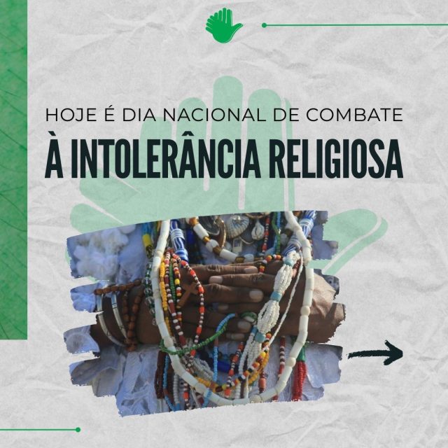 O Dia Nacional de Combate à Intolerância Religiosa reforça, no Brasil, a importância do respeito à diversidade de crenças e da garantia do direito constitucional à liberdade religiosa. A data simboliza a luta contra o preconceito, a discriminação e a violência motivadas por religião. esse dia também é um chamado à reflexão sobre as perseguições ainda vividas, especialmente por praticantes de religiões de matriz africana, e à necessidade de educação, diálogo e ações do Estado e da sociedade para construir uma convivência baseada no respeito, na dignidade e na justiça social.

#direitoshumanos #intoleranciareligiosa